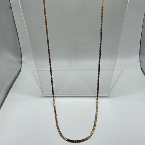 Vintage H-A Vendome Long Flat Chain Necklace - Picture 6 of 7